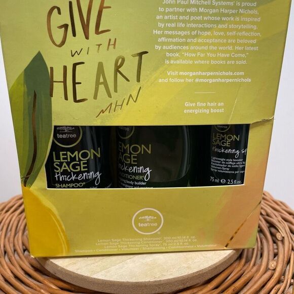 New Paul Mitchell Tea Tree Lemon Sage Shampoo Conditioner Spray Full Box Set - Picture 2 of 8